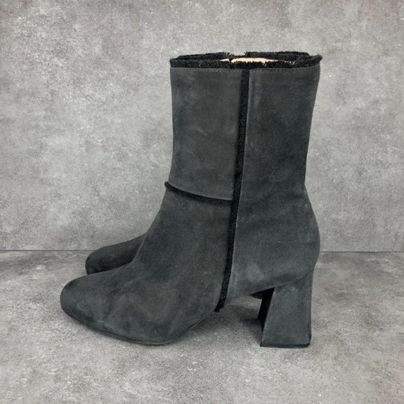 Ron White Perry Weatherproof Block Heel Suede Fringe Boot, EU 41 Women's 10 - Picture 3 of 9